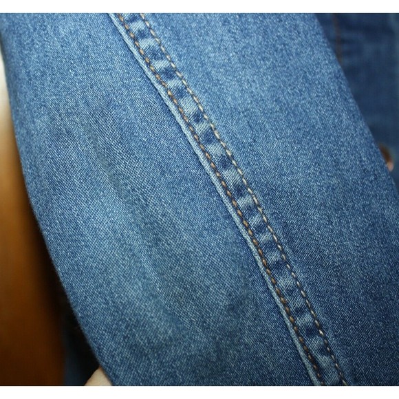 Wonder Nation Girl's Denim Jean Jacket Sz 7/8 Med Embroidery Unicorn Rainbow - Picture 10 of 10